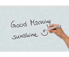 Be!Board B1200 - Pizarra de cristal magnética / tablero de notas magnético en vidrio, 60 x 40 cm, color blanco