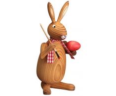 Altura del pintor del conejo de conejito de pascua de la figura montañas Seiffen de 20 cm OTRA VEZ Pascua del mineral de la decoración de Pascua
