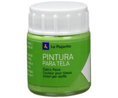 La Pajarita 112471 Pintura para Tela Verde Primavera, 25ml
