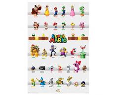 Nintendo Poster Super Mario Character Parade, Multicolor, 61 x 91.5cm