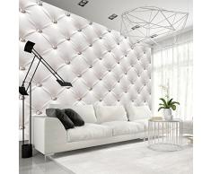 murando Fotomurales 350x256 cm XXL Papel pintado tejido no tejido Decoración de Pared decorativos Murales moderna de Diseno Fotográfico cuero moderna blanco f-B-0039-a-a