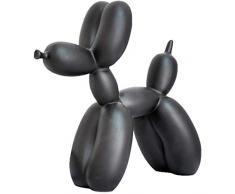 YB&GQ Grande Perro Globo Escultura por Jeff Koons,Resina Escritorio Decoración Modernas Ornamentos Arte Lindo Craft Creativo Regalo para Niños Oficina Casa Negro-b 20x19x7.5cm(8x7x3inch)