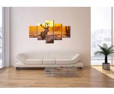 Cuadro sobre lienzo - 5 piezas - Impresión en lienzo - Ancho: 125cm, Altura: 70cm - Foto número 2552 - listo para colgar - en un marco - EA125x70-2552