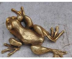 YUNHAO Estatua de Rana Budista China de Bronce