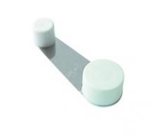 Brinox M70641 - Tope puerta retenedor pivotante blanco