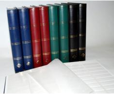 Clasificador sellos 60 paginas divididas blanca, Negro colore