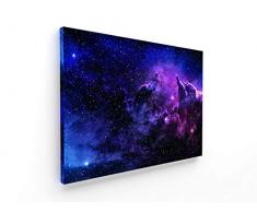 Panorama Lienzo Espacio 30x21cm - Impreso en Lienzo Bastidor - Cuadros Decoración Salón - Cuadros del Espacio - Cuadros Lienzos Decorativos - Cuadros Modernos