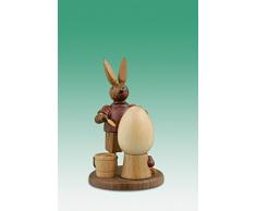 Altura sin pintar del pintor del conejo de conejito de pascua de la figura montañas de aproximadamente 7.5 cm OTRA VEZ Pascua del mineral de la decoración de Pascua de madera