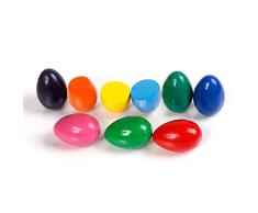 Manyao Lápices De Colores En Forma De Huevo Fijos 9 Color, No Tóxico Lavable Pintar Personajes De Cera para Los Niños