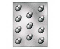 silikomart 70.206.99.0060 902025 â Molde con Varias cavidades para Chocolate/Helados en Forma de Huevo pequeño, PETG plástico Transparente, 1 x 18,5 x 30 cm