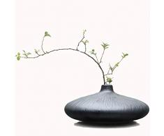 Yuanjiashop Jarrones Decorativos Zen Moderno Minimalista Creativo Mesa Plana jarrón pequeño salón de té Sala de Estar gabinete de Vino decoración Adornos Residencia, Oficina, Boda