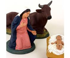 Figuras Belén, Belén De Terracota, figuras de cerámica de Caltagirone decoradas a mano, idea de regalo para Navidad