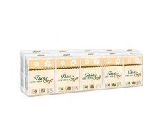 Tejidos faciales, Mini paquete de bolsillo Toallas de papel higiénico Tejido facial, Cubo de pañuelos faciales ultra suave 3 capas, Paquetes pequeños para llevar, pañuelos desechables, 10 paquetes