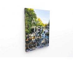 Panorama® Lienzo Ciudad de Amsterdam 35 x 50 cm | Impreso en Lienzo Bastidor | Cuadros Decoración Salón | Cuadros para Dormitorio | Cuadros Lienzos Decorativos | Cuadros Modernos