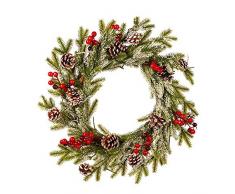 applyvt Coronas De Navidad, Corona De Navidad, Guirnalda De Navidad para Decoración, Navidad, Adviento, Corona De Puerta