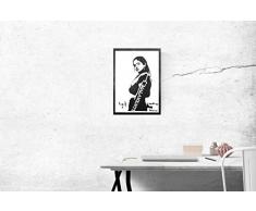 Poster Rosalía Grafiti Hecho A Mano - Handmade Street Art - Artwork