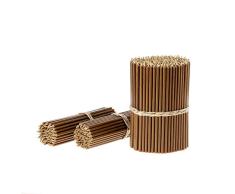 Danilovo N120 - Monasterio de cera de abeja marrón, velas de ritual, velas de Altar, iglesia, Orthodoxe, altura: 16 cm