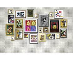 'Komar 025 de dvd4 Disney Fotomural de "Mickey Art Collection, tamaño 400 x 250 cm (ancho x altura), 4 las Carreteras, incluye de cola, multicolor