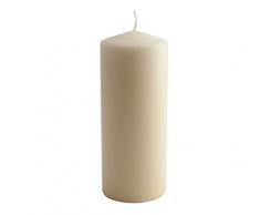 Genware vela de pilar nev-plc20, 20 cm de alto x 6.8 cm de diámetro, marfil 100 horas