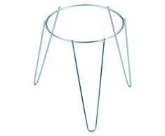 SATURNIA 8093203 Soporte Maceta Pie Zincado 22cms