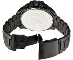Diesel DZ4283 - Reloj cronógrafo de cuarzo para hombre con correa de acero inoxidable bañado, color negro