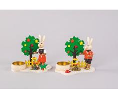 Oster de candelabro para 1 vela de té, de 2 modelos surtidos (1PRO compra) Alto 14 × 8,5 × 11,5 cm NUEVO portavelas con soporte