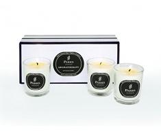 Parks London - Velas perfumadas en Vaso (3 Unidades, 10 cl, fragancias de limón y Menta)