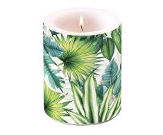 Ambiente, Productos de Papel de Lujo, sin Perfume, Vela Decorativa de Pilar, decoración de Hojas Tropicales, para el hogar, Primavera, Verano, Pascua