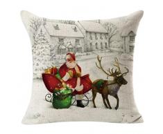 Sannysis Fundas cojín, Funda de almohada para navidad decoracion cojines (Q)