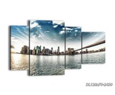 Cuadro sobre lienzo - 120x70 cm - Impresión en lienzo - 4 piezas - de varias partes - listo para colgar - en un marco - Foto número 2430 - DL120x70-2430