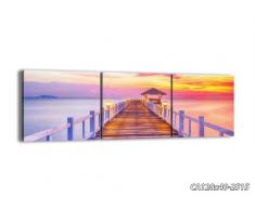 Cuadro sobre lienzo - 120x40 cm - Impresión en lienzo - 3 piezas - de varias partes - listo para colgar - en un marco - Foto número 2515 - CA120x40-2515