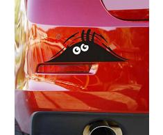 SKS Distribution® 3d Funny Peeking Monster Cartoon Vinilo Coche Insignia Emblema Adhesivo
