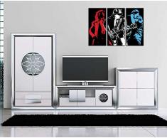 Cuadro Moderno fotografico base madera, 97 x 62 cm, ACDC, Musica Rock ref. 26108