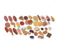 Miniland Educational 154167 - Pack de 52 figuras, diseño Fastfood