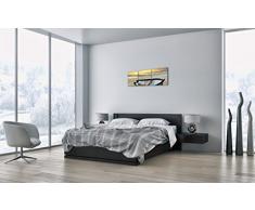 Cuadro sobre lienzo - 3 piezas - Impresión en lienzo - Ancho: 90cm, Altura: 30cm - Foto número 0515 - listo para colgar - en un marco - CA90x30-0515