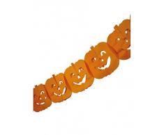 Boland 74564 Pancarta-Guirnalda de Papel de Calabaza de Halloween mt 4, Color Naranja