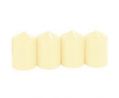 Juego de 4 velas Corona de Adviento 50 x 80 mm Champán Vela de Navidad Vela Vela de cera