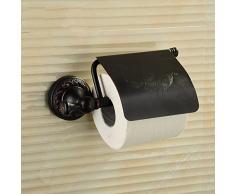 GRY Cobre Negro Antique Scroll Papel higiénico Bandeja Papel higiénico Toalla Estante Toalla Papel higiénico Caja de pañuelos de papel higiénico,* 1 *
