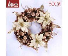 Corona de Oro glándula pineal decorado de Navidad colgantes adornos navideños vestidos guirnaldas puerta