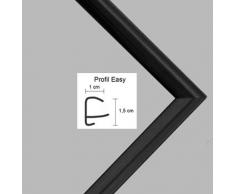 Easy Marco de plástico Para cuadros y pósteres 30,5x91,5 cm 91,5x30,5 cm Color selecionado: negro apagado Con vidrio acrílico