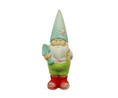 HAAC - Figura de Enano de jardín (cerámica, 21 x 10 x 7 cm), diseño de Flor