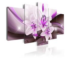 murando - Cuadro en Lienzo 200x100 cm - Flores - Impresion en Calidad fotografica - Cuadro en Lienzo Tejido-no Tejido - Azucena abstraccion b-A-0251-b-o