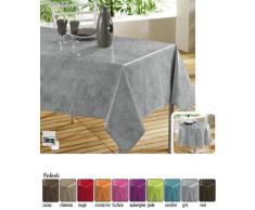 Décor Ligne - 1710051, Mantel Pvc Redondo , 160 Cm , Beton Cire , Decorline Sintético Liso , Rojo