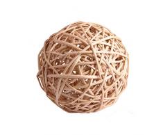 CDJK Bolas Huecas Fiesta de la Boda 20pcs Mimbre Rattan Tabla Decorativo de Navidad Fuera de la Florida - Oro prodotti per la casa Los Accesorios Decorativos