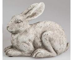 Formano - Figura Decorativa de Conejo de Pascua (Impermeable, 34 x 29 cm), Color Crema