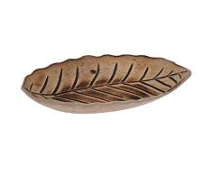 your castle Cuenco de Madera Plato Decorativo en Forma de Hoja de Madera, 32x22cm
