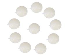 DERMAI 90Pcs Velas Flotantes Pequeñas Blanco de Té Tealight (Diámetro 3,8cm) Decoración Boda Fiesta Navidad Cumpleaños Cena Marfil Blanco