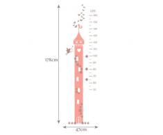 Vinilos de pared princesa hada tabla de estatura