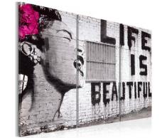 murando - Cuadro 60x40 - impresión de 3 Piezas en Material Tejido no Tejido impresión artística fotografía Imagen gráfica - decoración de Pared Banksy 030115-3