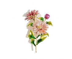SAGIUSDM 2 Piezas Daisy Flower Enamel Pin Pins y broches para Mujer Broches de Moda Bouquet Clothes Jewelry Gift para Mujeres, Multi